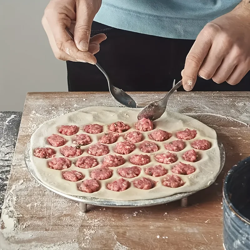 Kitchen Gadgets Dumpling Maker - 알루미늄 만두 제조기 | 37홀 라비올리