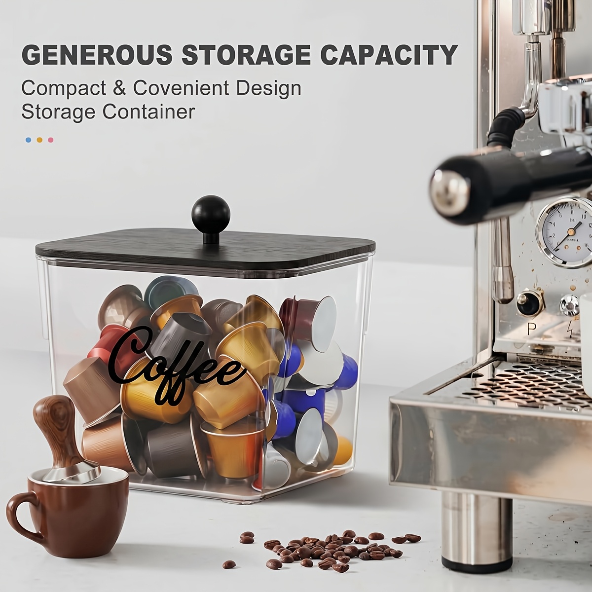 뚜껑이 있는 커피 포드 홀더 플라스틱 보관함 K컵 정리 - Kitchen Gadgets Organizer 리뷰 및 가격