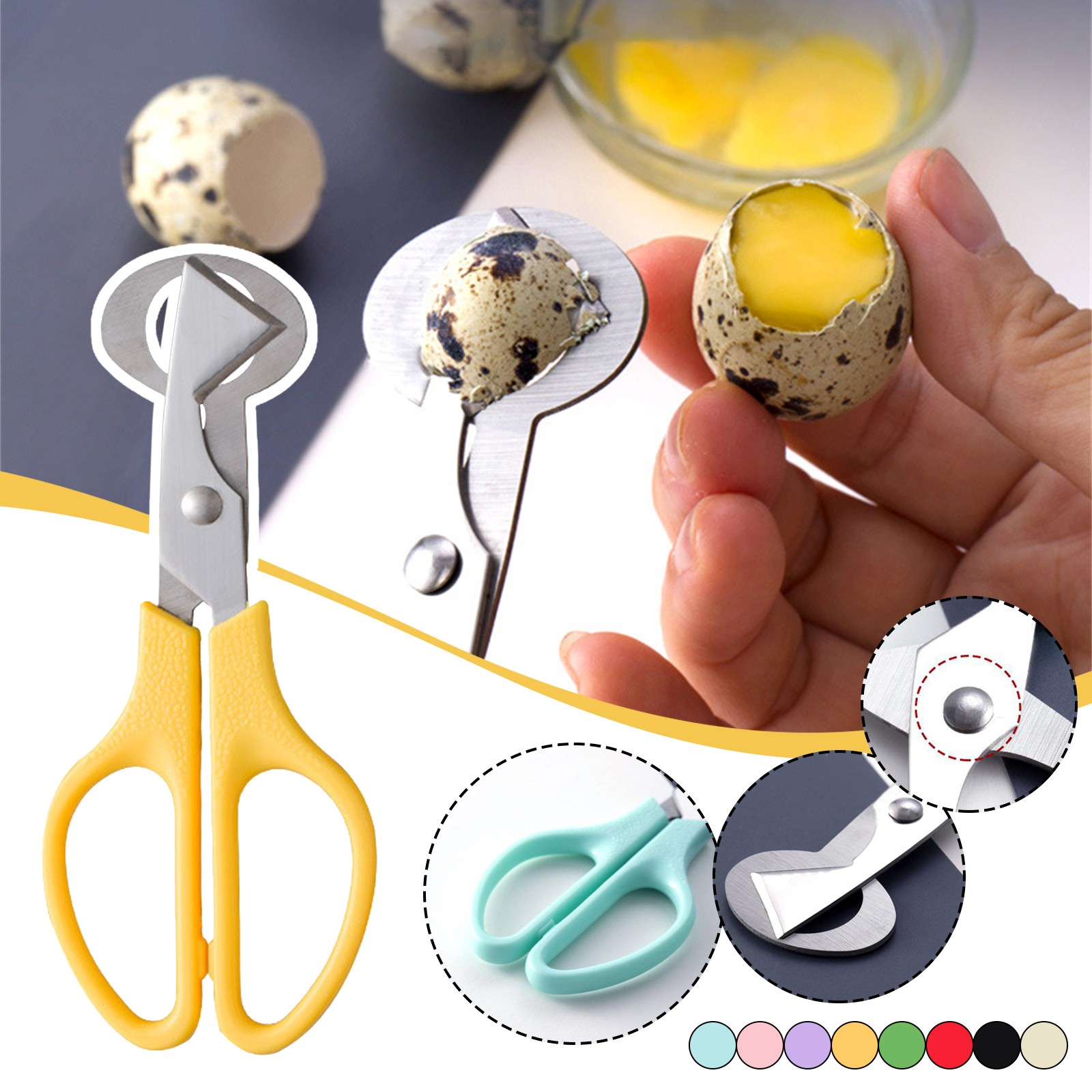 메추리알 껍질 절단기/분리기/오프너/클리퍼/크래커/칼날 - Egg Separator Tool 리뷰 및 가격