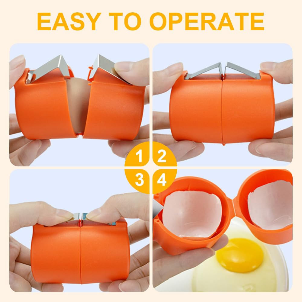 휴대용 계란 쉘 커터 분리기, 주방 가제트, 계란 크래 - Egg Separator Tool 리뷰 및 가격