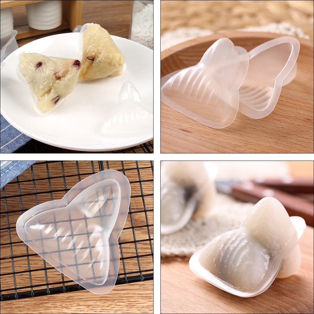 12개 세트 플라스틱 찹쌀떡 성형 몰드, 삼각형 쫑쯔  - Kitchen Gadgets Dumpling Maker 리뷰 및 가격